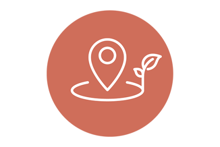 A-Track location focused decision making icon
