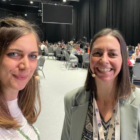 Nadine and Louise at the IUCN Congress 2025