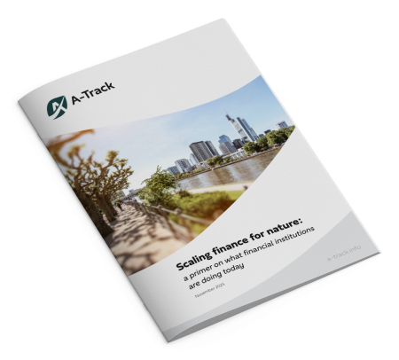Document cover of Scaling finance for nature: a primer on what financial institutions are doing today