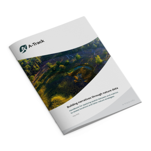 Report cover: Building narratives through nature data