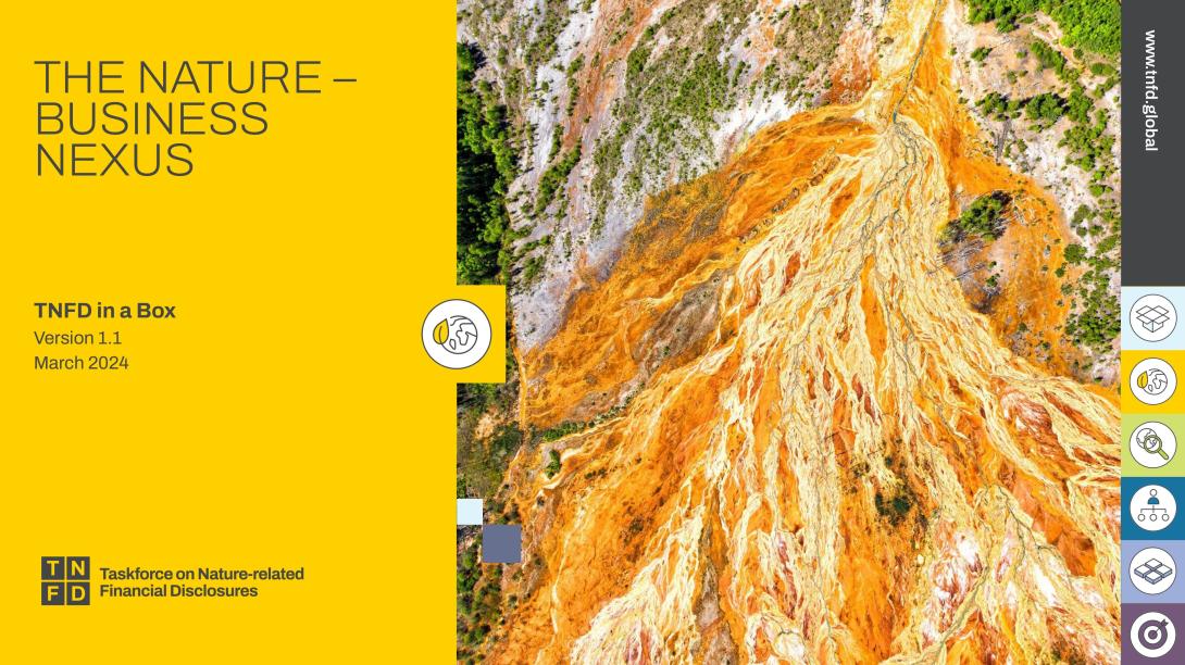Nature-business nexus cover slide