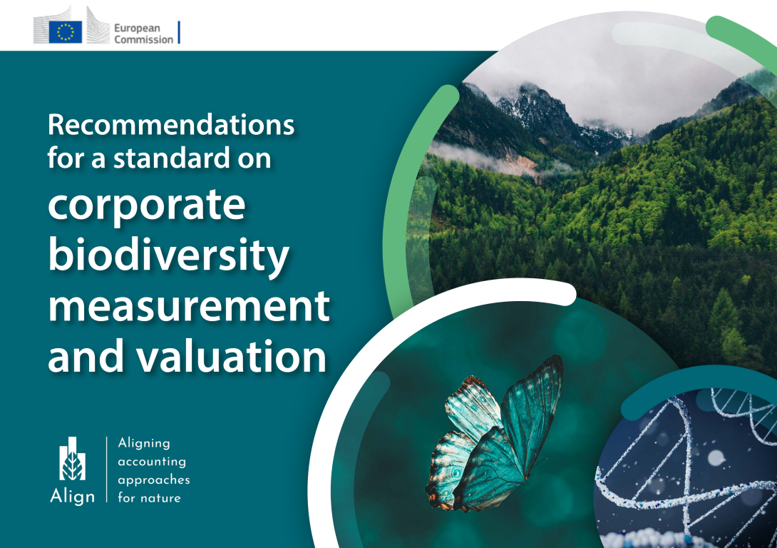 Recommendations for a standard on corporate biodiversity measurement and valuation front cover