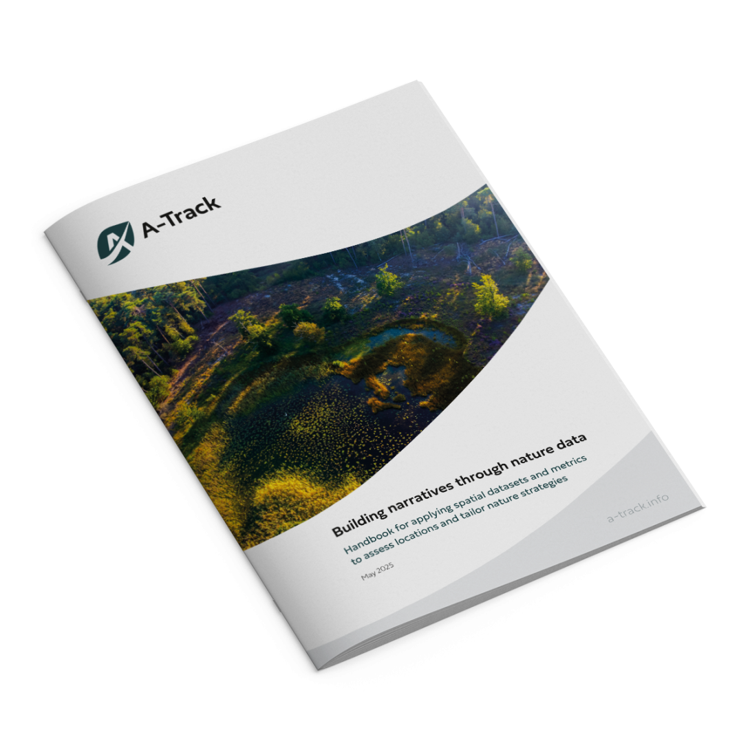 Report cover: Building narratives through nature data